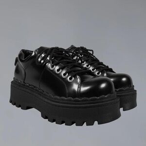 Black Leather Men's Shoes